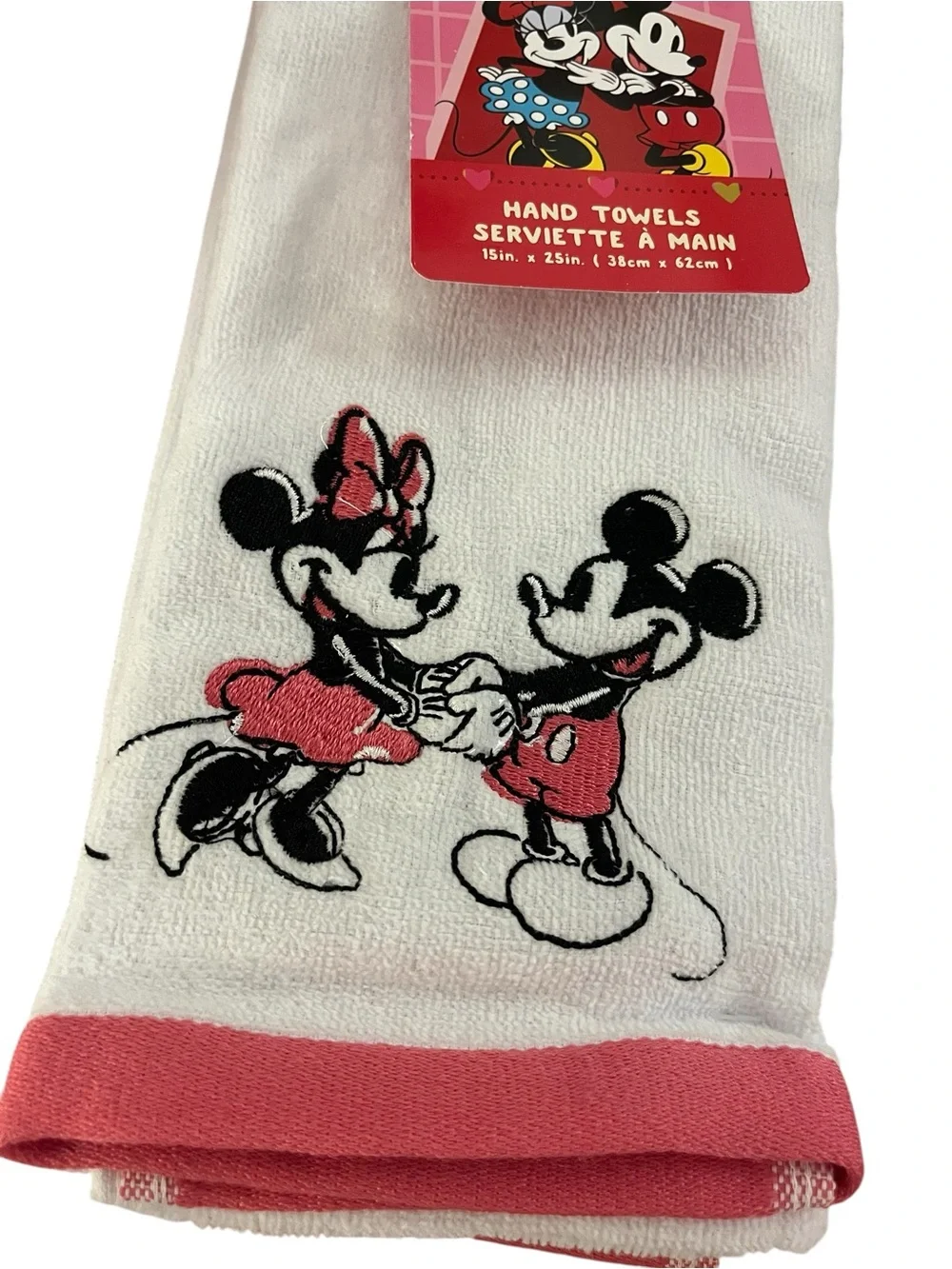 Disney Minnie & Mickey Hand Towel set (2 towels)